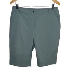 Annika Cutter & Buck Grey Long Golf Shorts Women Size 6 BLEMISH